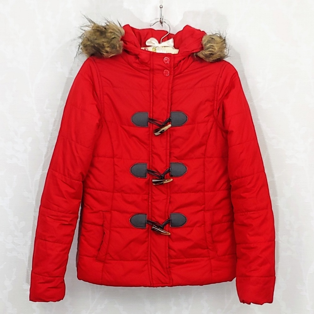 Aeropostale Winter Coat w/Faux Fur Trimmed Hood S